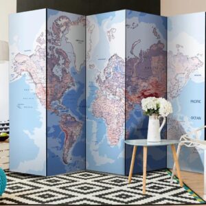 Paravent interieur Paravent intérieur Carte du monde