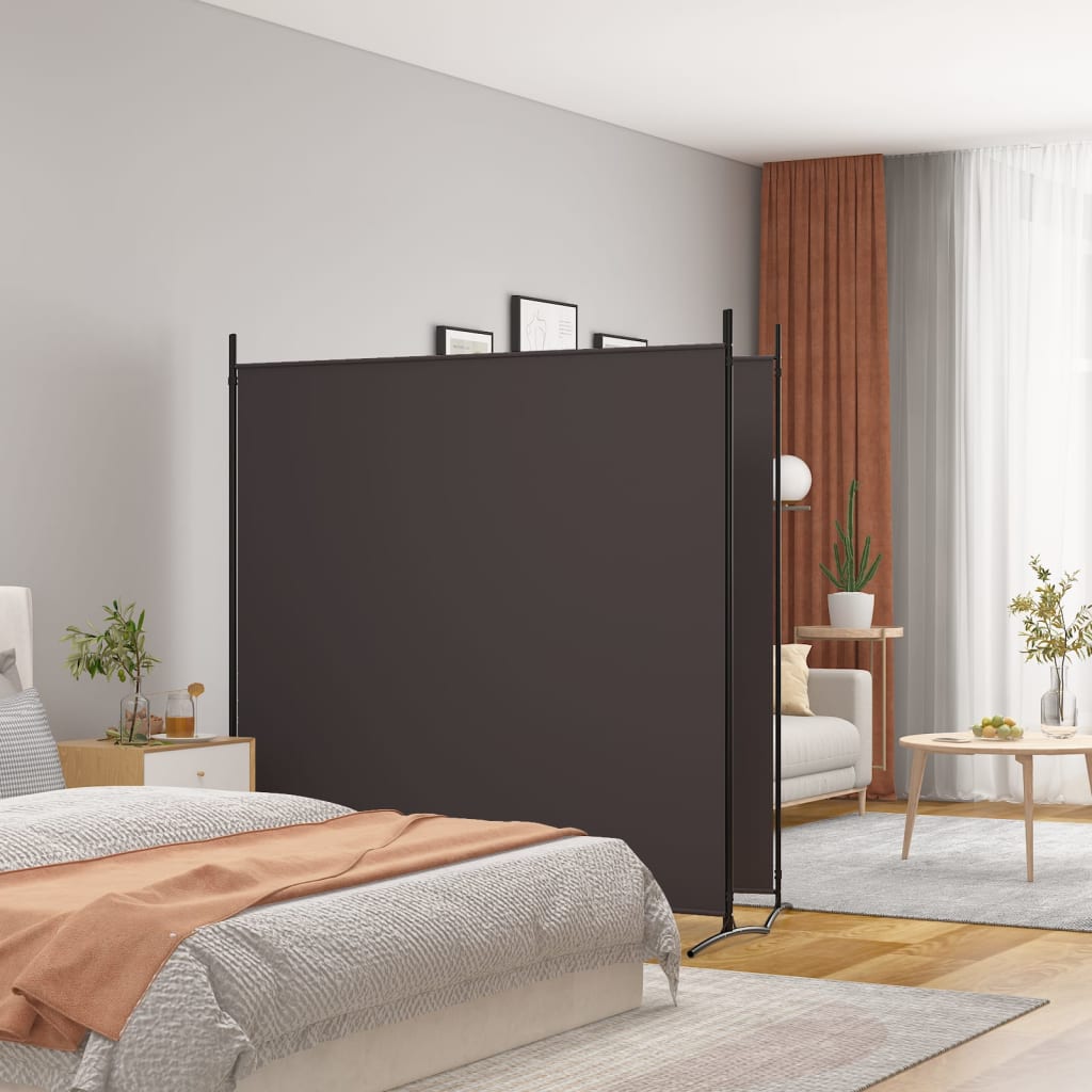 Paravent Blanc 300x180 Cm - Séparateur De Pièce Pliable, En Tissu Polyester, Pour Salon Ou Chambre