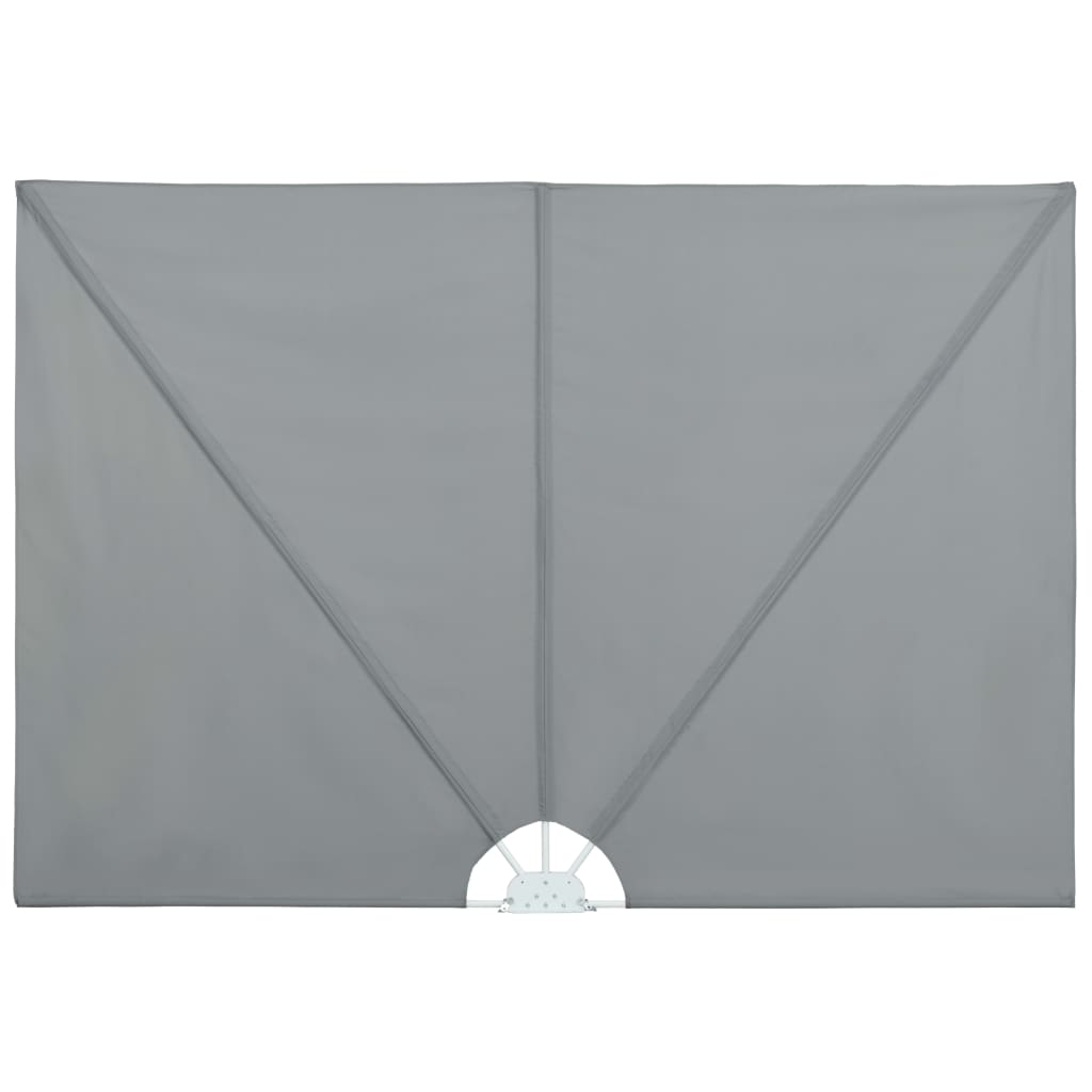 Paravent extérieur pliable de terrasse Gris 240 x 160 cm