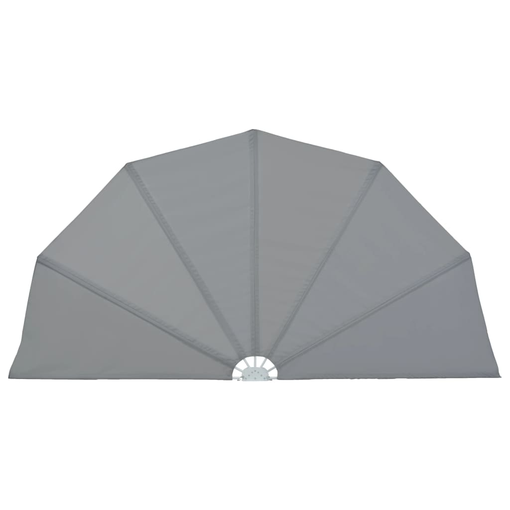 Paravent extérieur pliable de terrasse Gris 160 cm