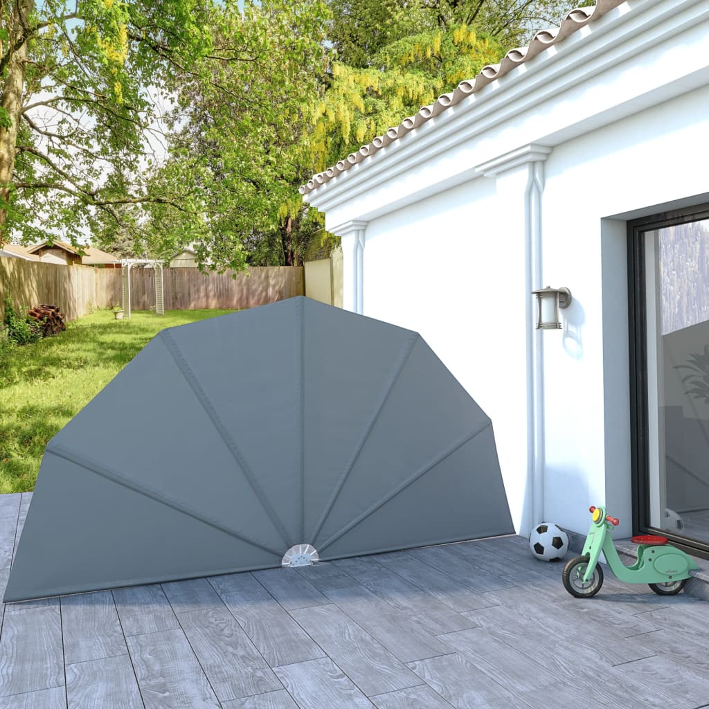 Paravent extérieur pliable de terrasse Gris 200 cm