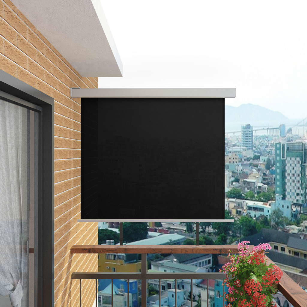 Paravent extérieur de balcon multifonctionnel 150 x 200 cm Noir