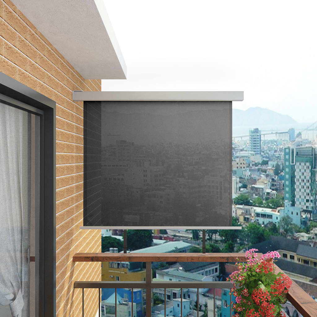 Paravent extérieur de balcon multifonctionnel 150 x 200 cm Gris