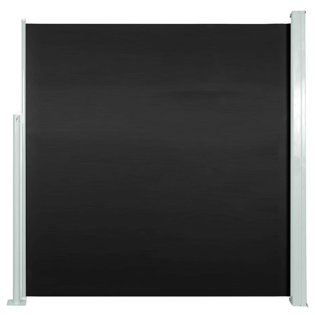 Paravent extérieur rétractable 140 x 300 cm Noir