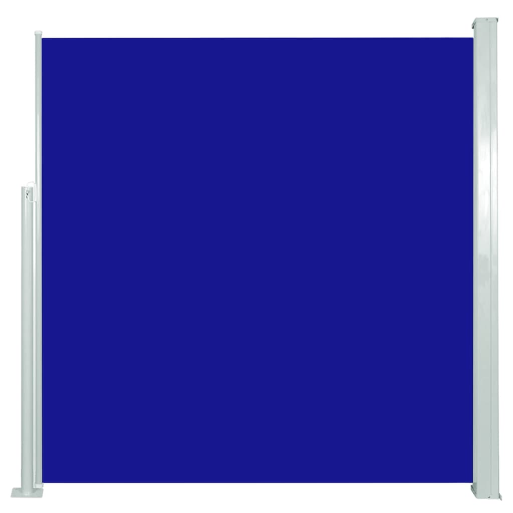 Paravent extérieur rétractable 140 x 300 cm Bleu