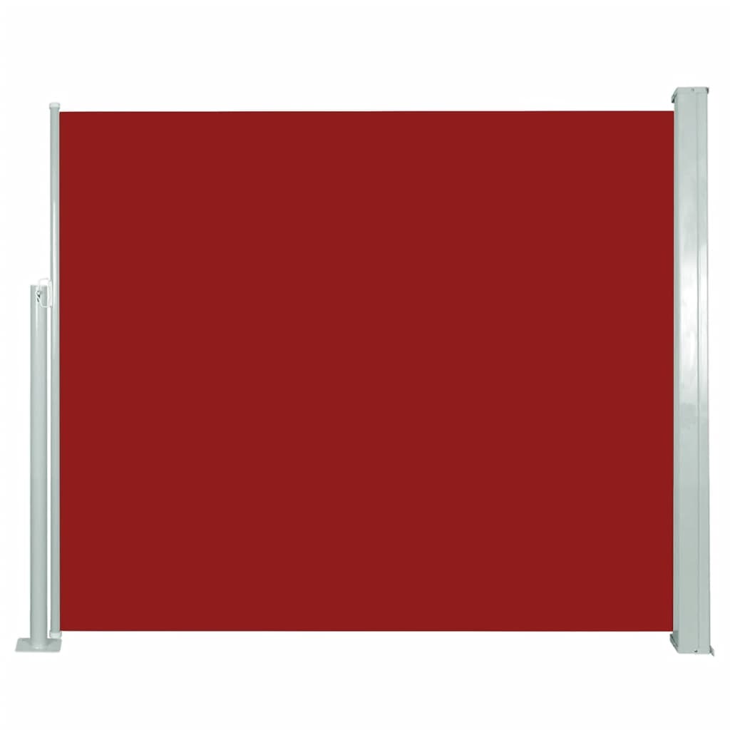 Paravent extérieur rétractable 120 x 300 cm Rouge