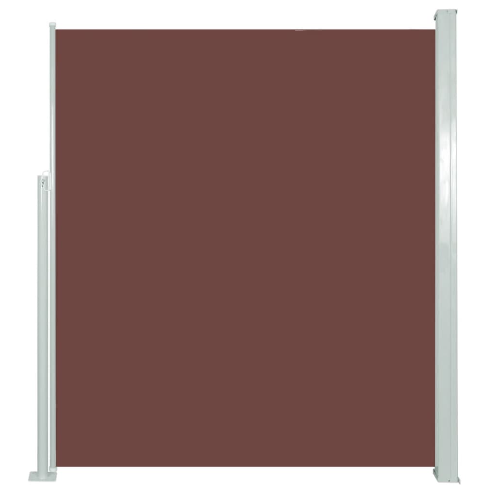 Paravent extérieur rétractable 160 x 500 cm Marron