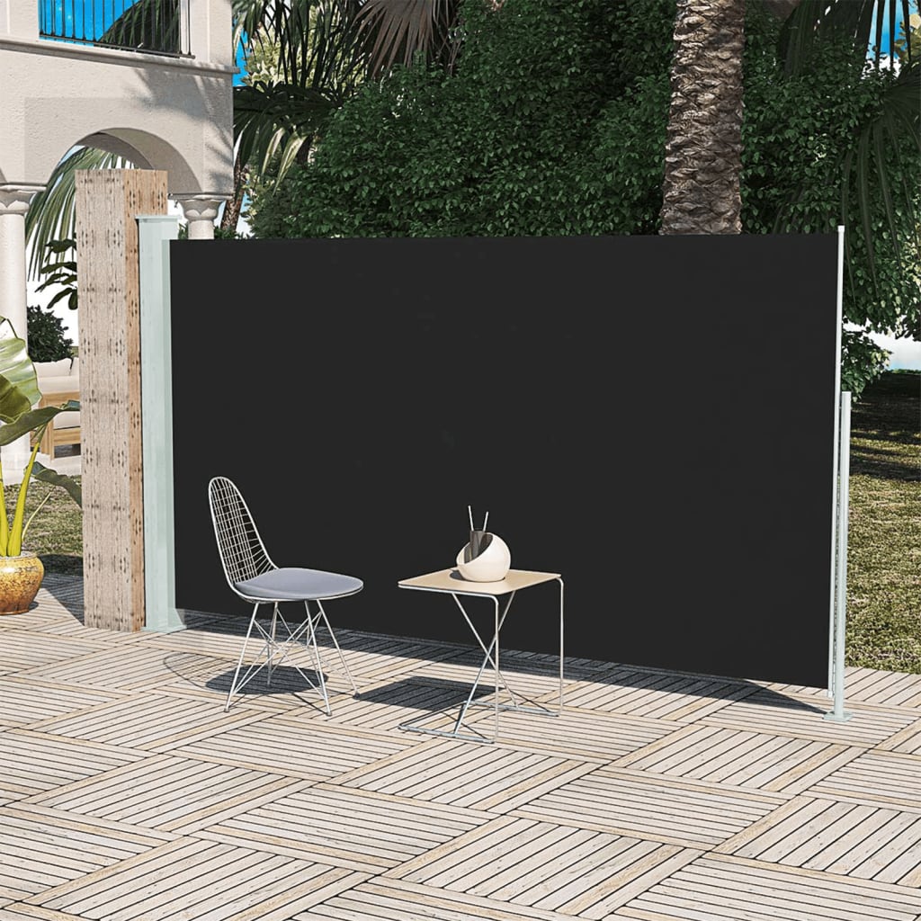 Paravent extérieur de patio 160×300 cm Noir