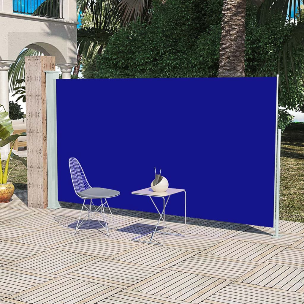 Paravent extérieur de patio 160×300 cm Bleu