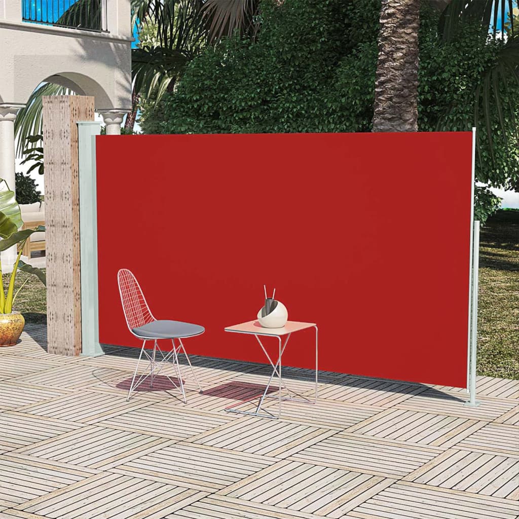 Paravent extérieur de patio 160×300 cm Rouge