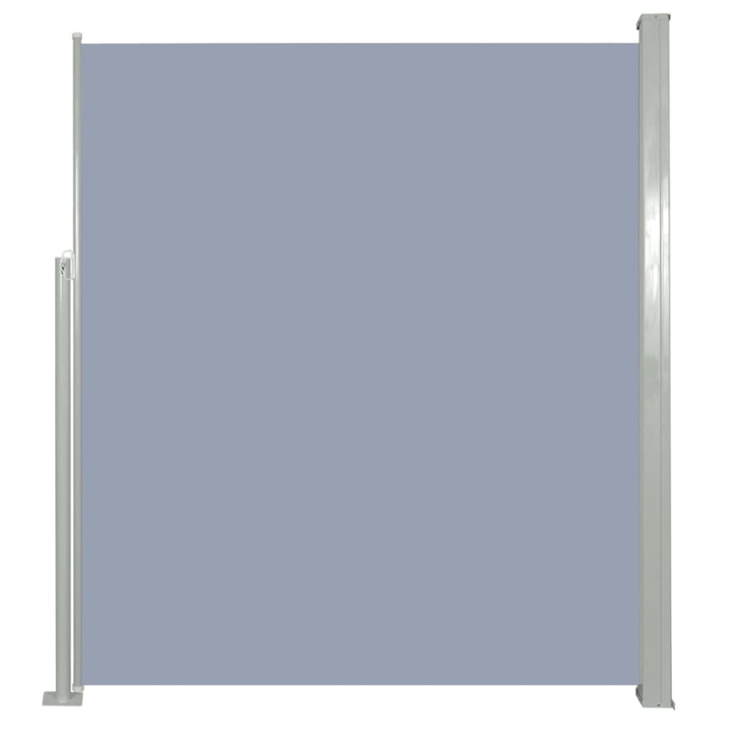 Paravent extérieur rétractable de patio 160 x 300 cm Gris