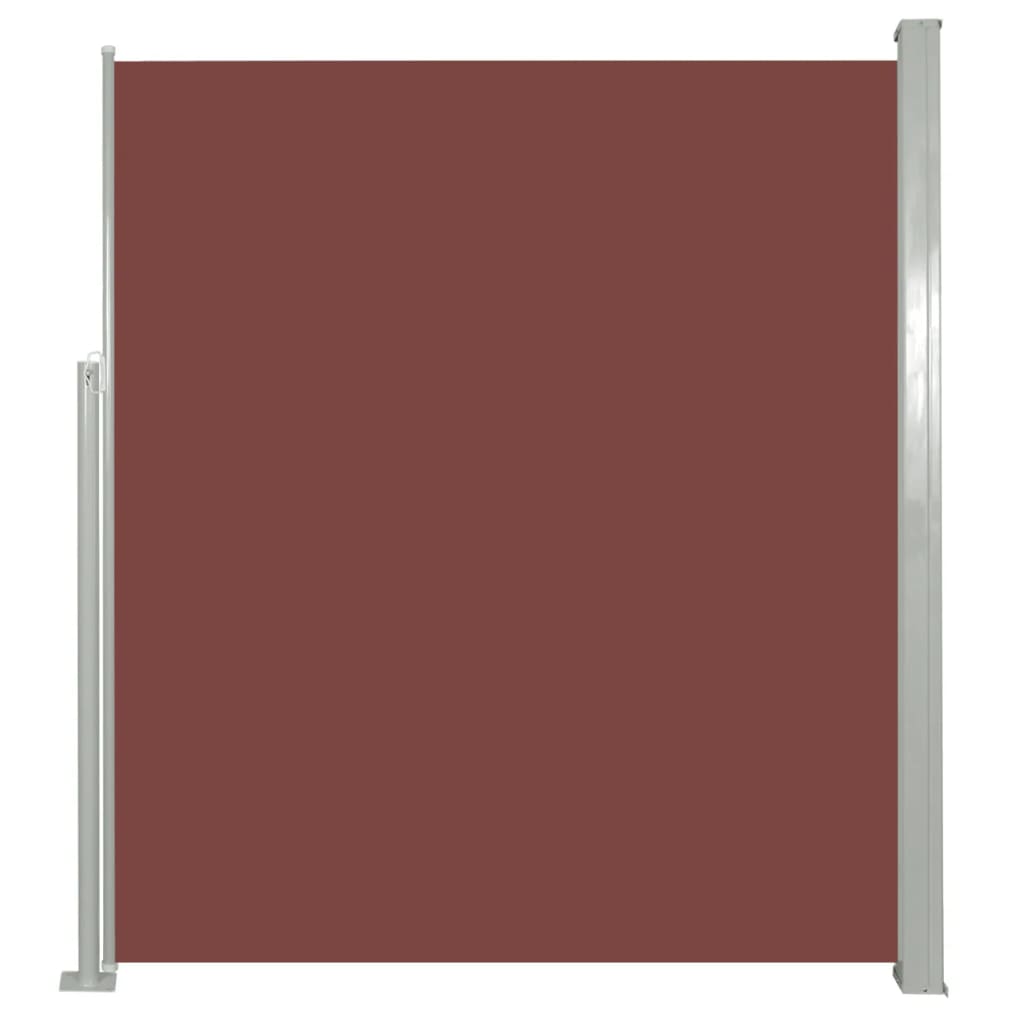 Paravent extérieur rétractable de patio 160 x 300 cm Marron