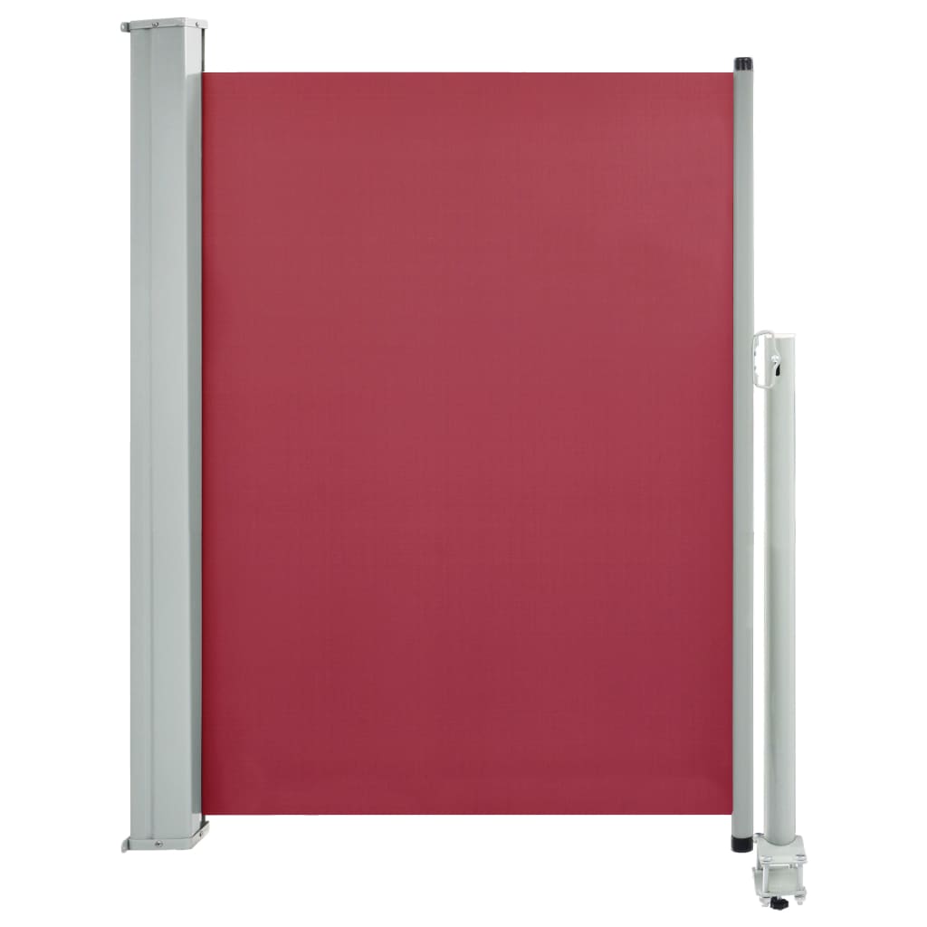 Paravent extérieur rétractable de patio 100×300 cm Rouge