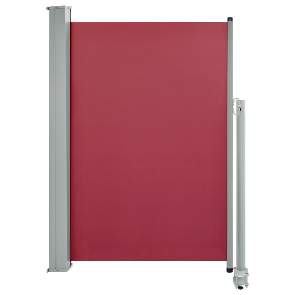 Paravent extérieur rétractable de patio 120×300 cm Rouge