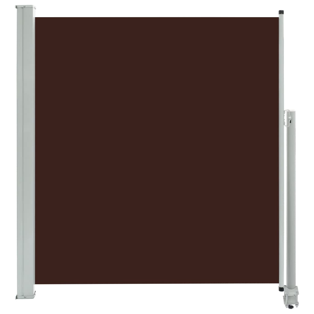 Paravent extérieur rétractable de patio 140 x 300 cm Marron