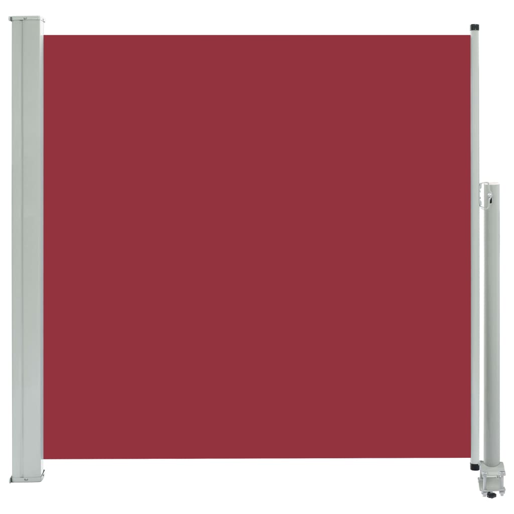 Paravent extérieur rétractable de patio 160×300 cm Rouge