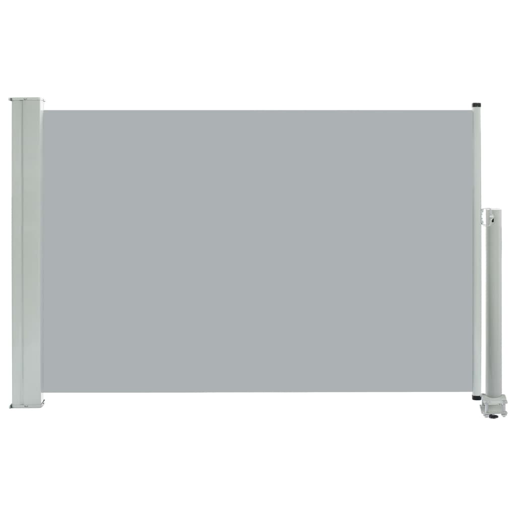 Paravent extérieur rétractable de patio 60×300 cm Gris