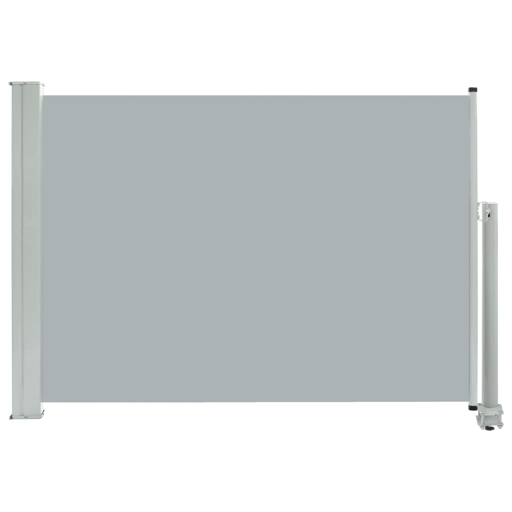 Paravent extérieur rétractable de patio 80×300 cm Gris