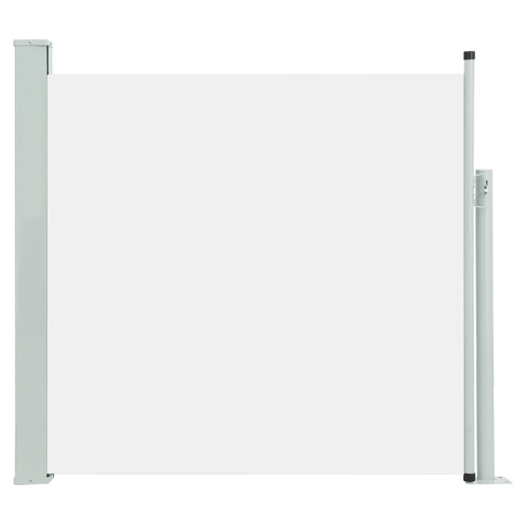 Paravent extérieur rétractable de patio 170×300 cm Crème