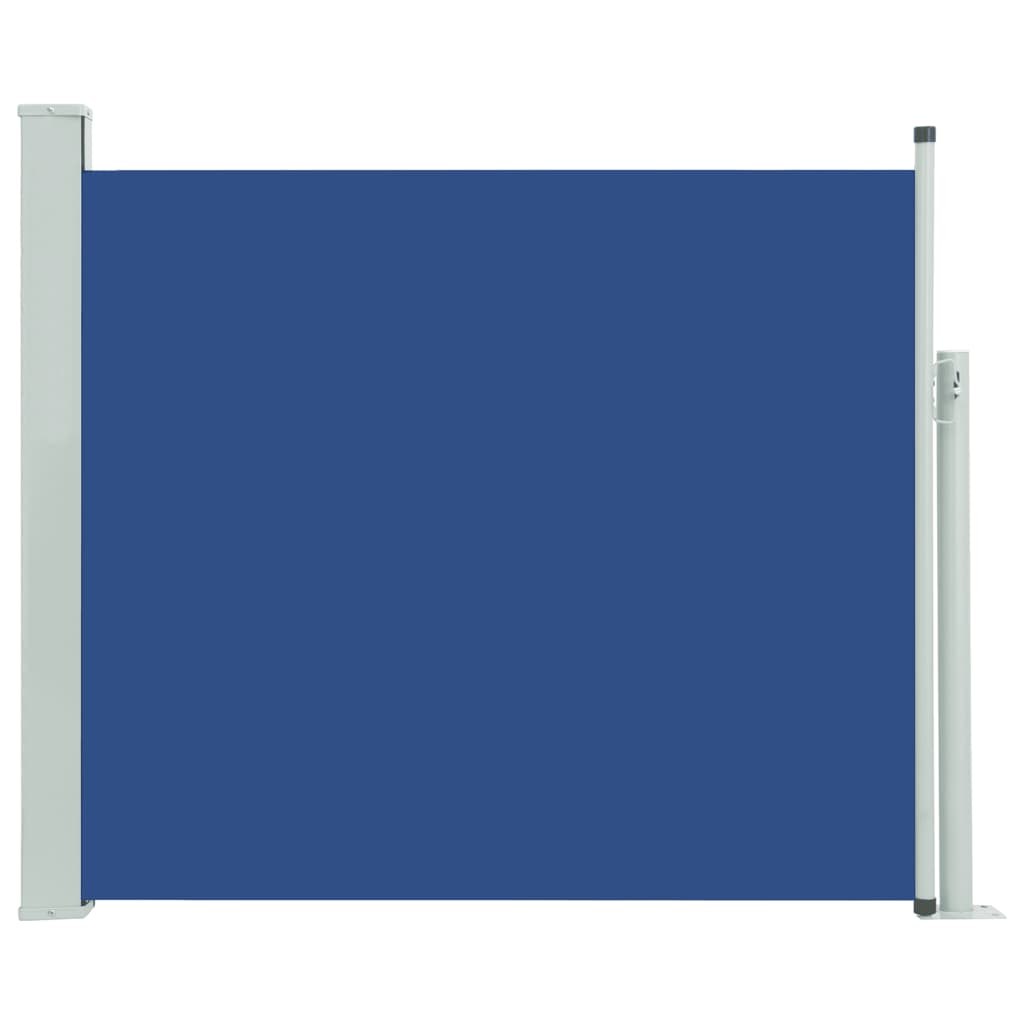 Paravent extérieur rétractable de patio 100×300 cm Bleu
