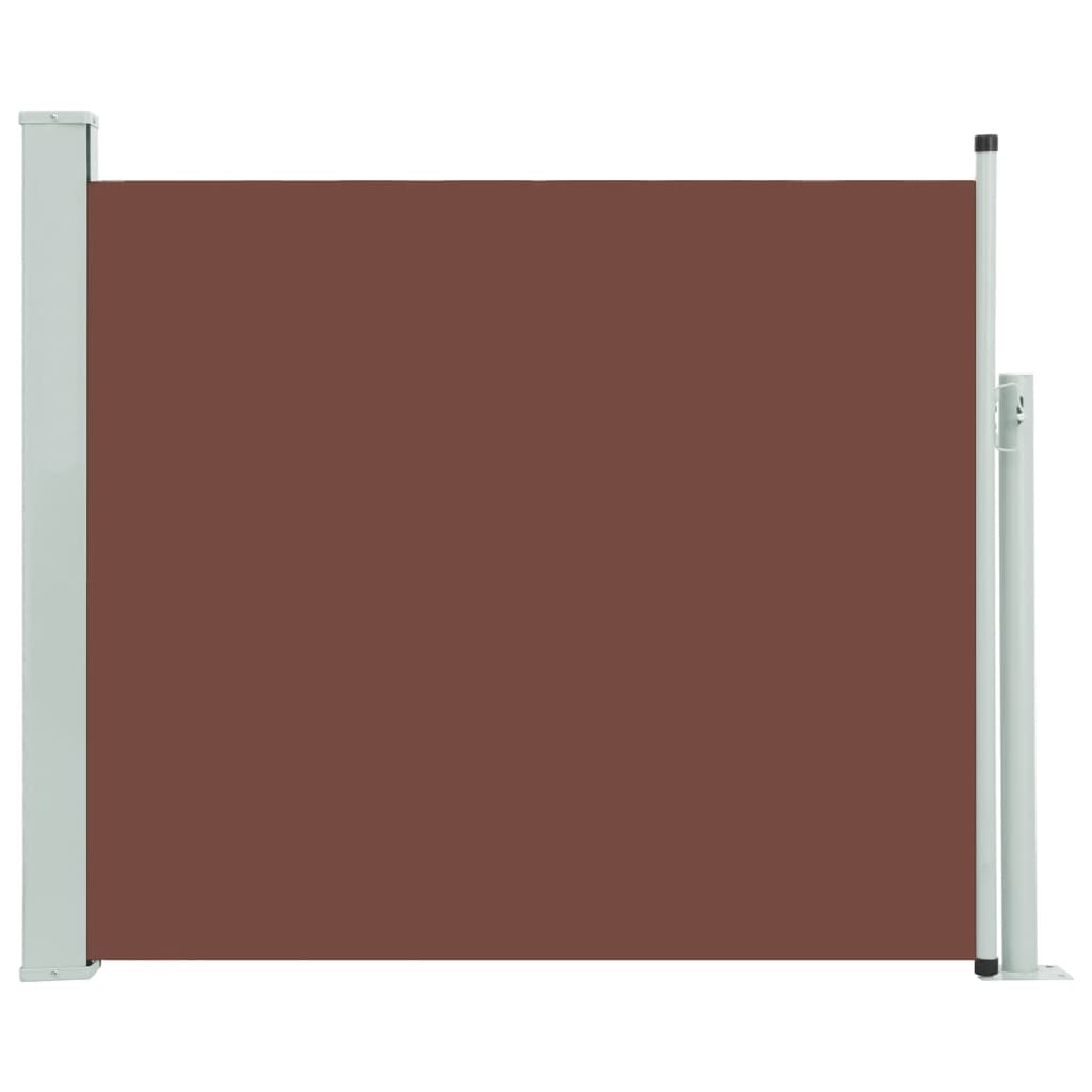 Paravent extérieur rétractable de patio 100×300 cm Marron