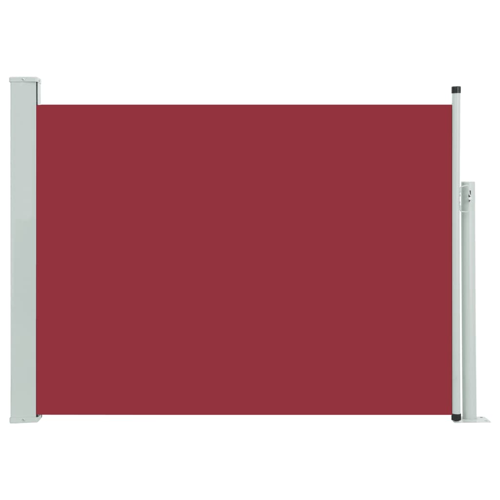 Paravent extérieur rétractable de patio 100×500 cm Rouge