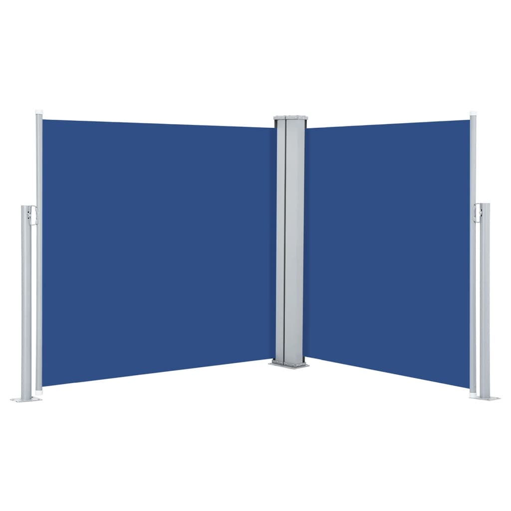 Paravent extérieur rétractable Bleu 120 x 600 cm