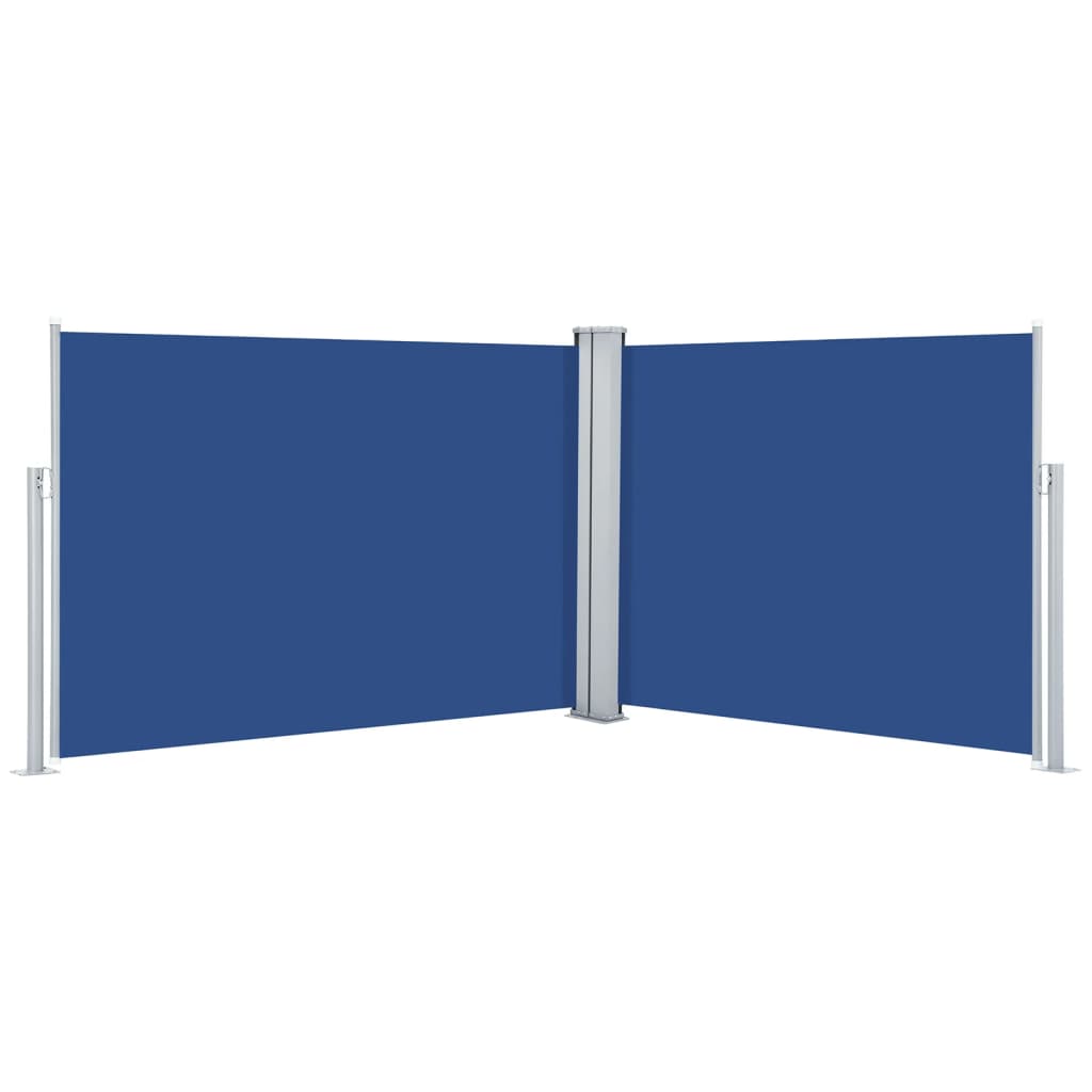 Paravent extérieur rétractable Bleu 120 x 1000 cm