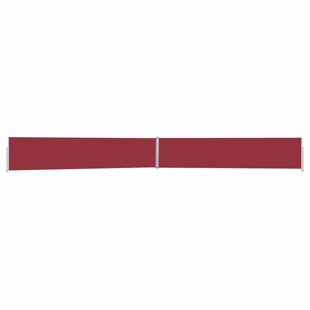 Paravent extérieur rétractable de patio 170×1200 cm Rouge