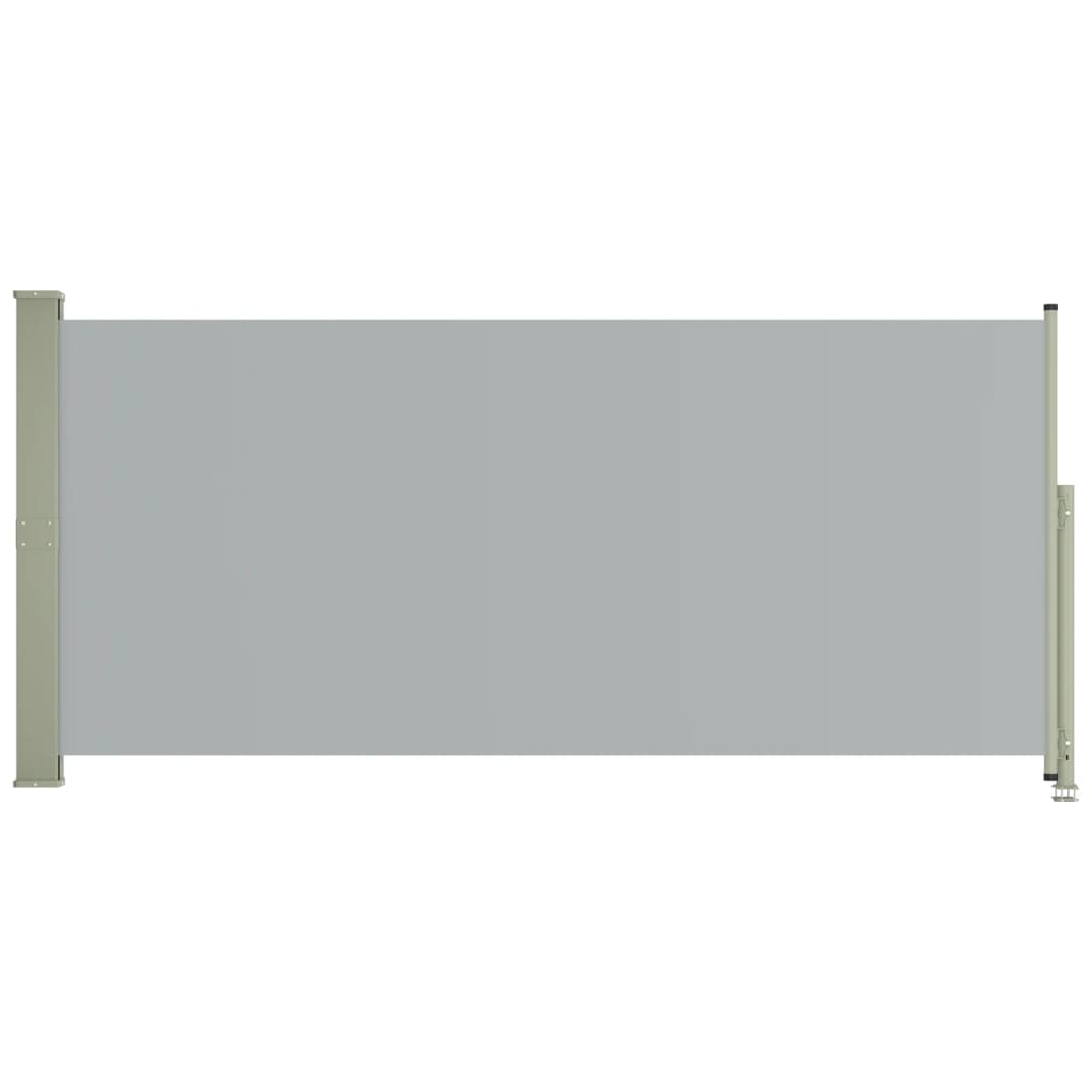 Paravent extérieur rétractable de patio 140×300 cm Gris