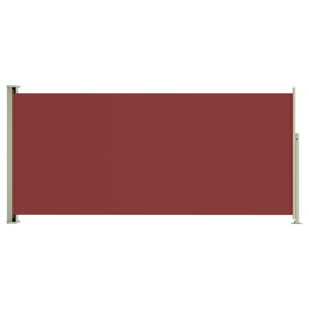 Paravent extérieur rétractable de patio 140×300 cm Rouge