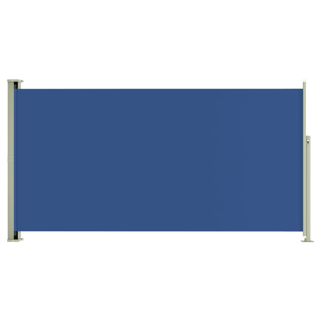 Paravent extérieur rétractable de patio 160×300 cm Bleu