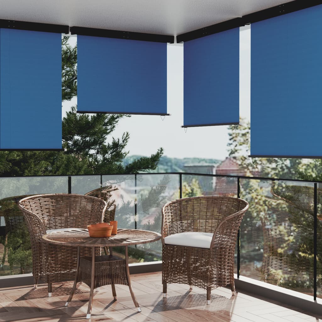 Paravent extérieur de balcon 145×250 cm Bleu