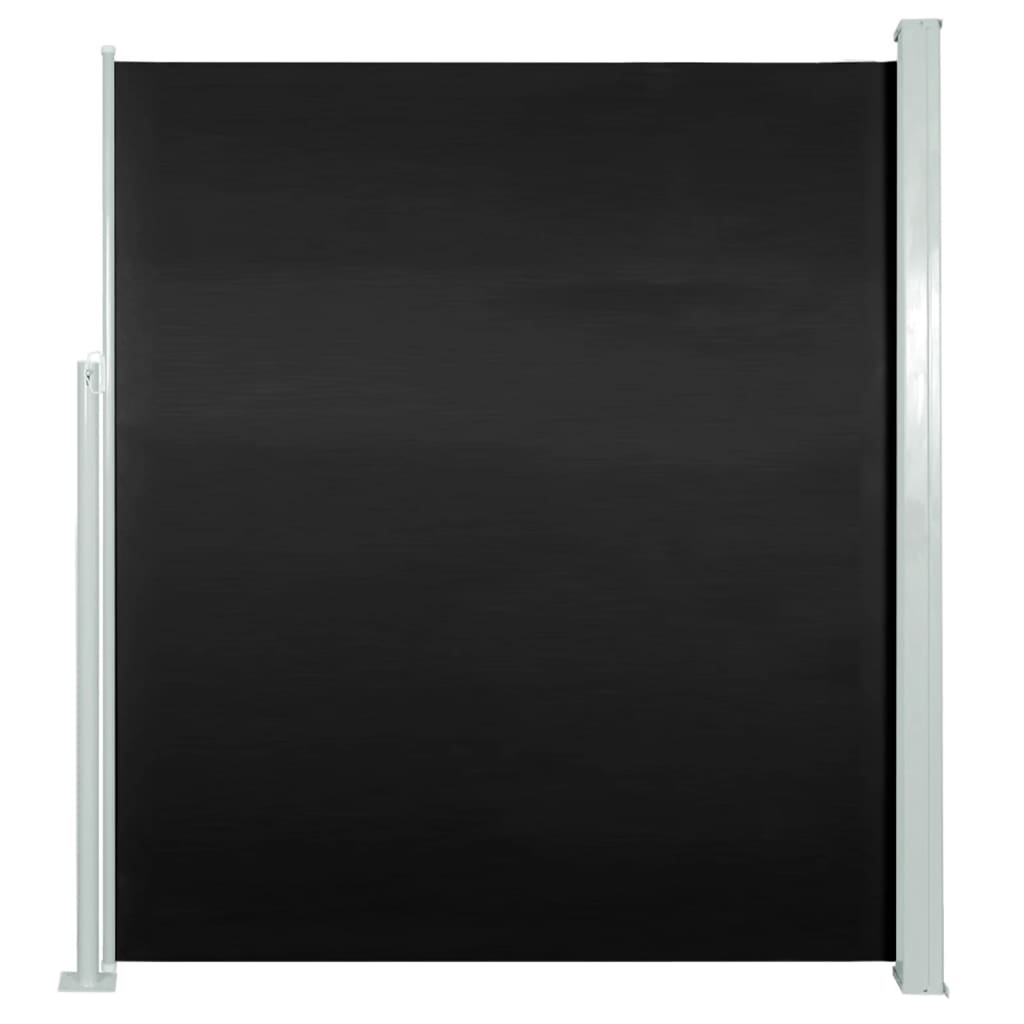 Paravent extérieur rétractable de patio 160×300 cm Noir