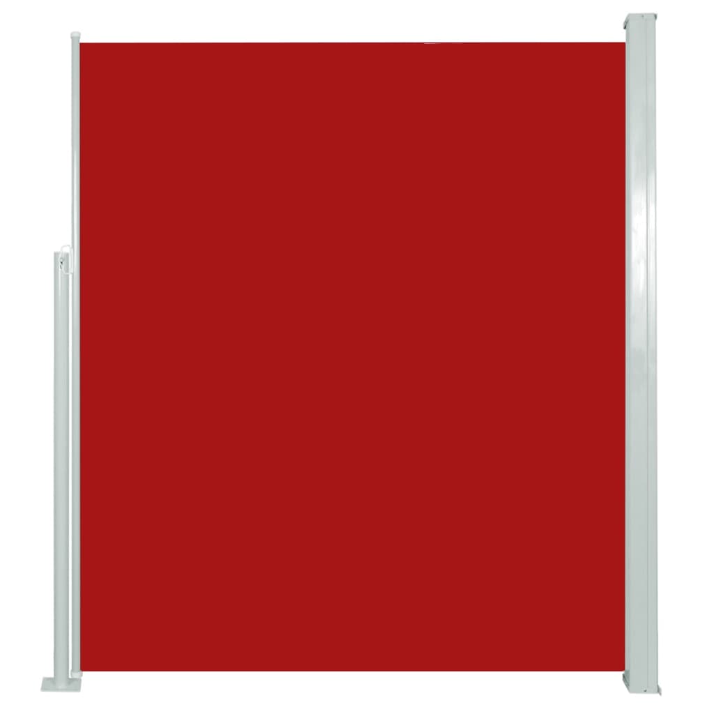 Paravent extérieur rétractable de patio 160×300 cm Rouge