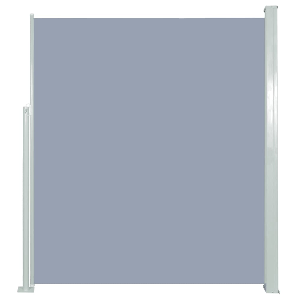 Paravent extérieur rétractable de patio 160×300 cm Gris