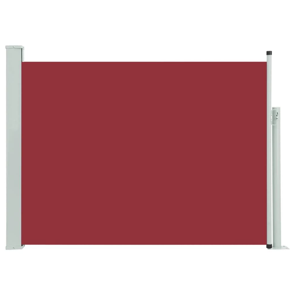 Paravent extérieur rétractable de patio 117×500 cm Rouge