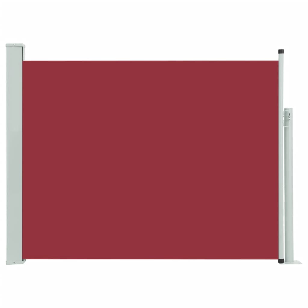 Paravent extérieur rétractable de patio 140×500 cm Rouge