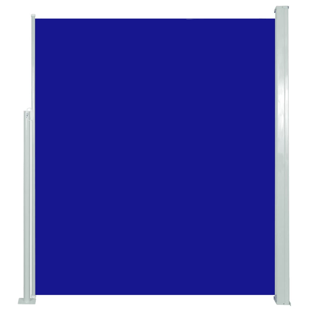 Paravent extérieur rétractable de patio 160×500 cm Bleu
