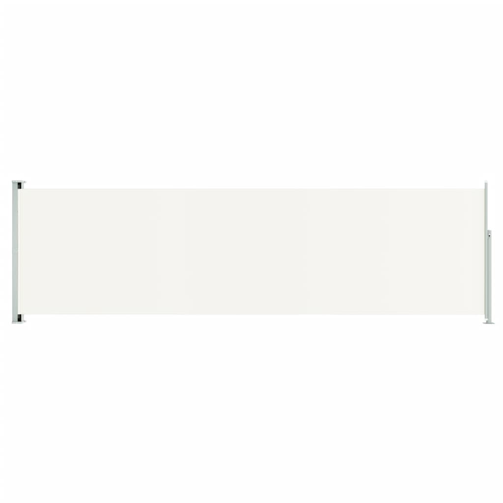 Paravent extérieur rétractable de patio 180×600 cm Crème