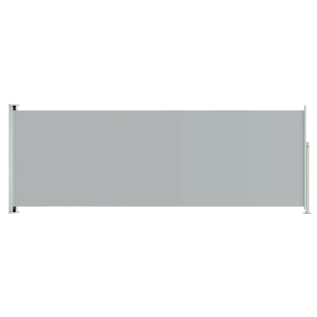 Paravent extérieur rétractable de patio 220×600 cm Gris