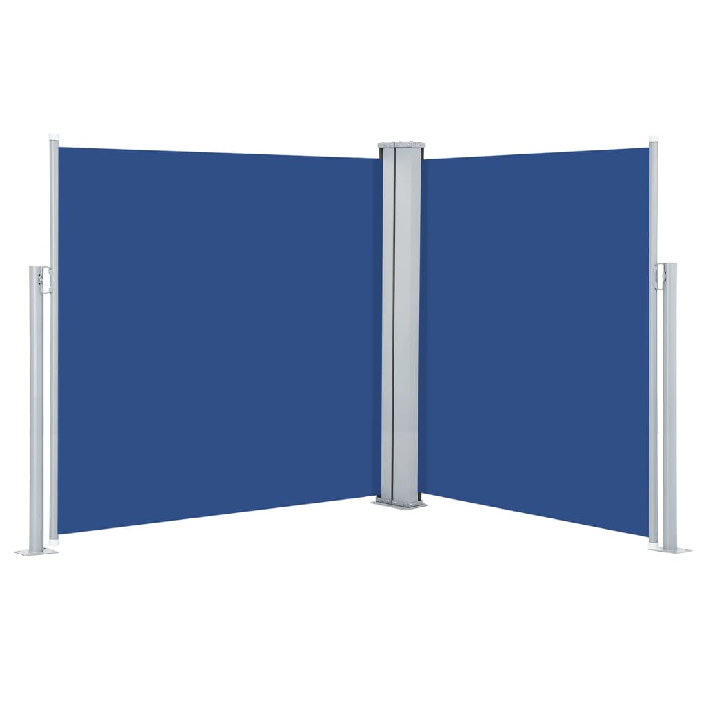 Paravent extérieur rétractable Bleu 160×600 cm