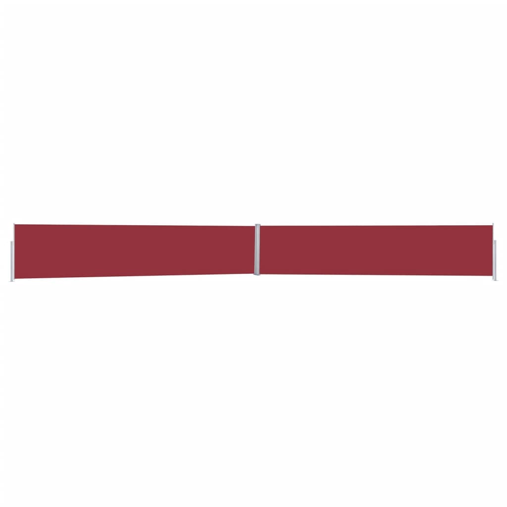 Paravent extérieur rétractable Rouge 140×1200 cm