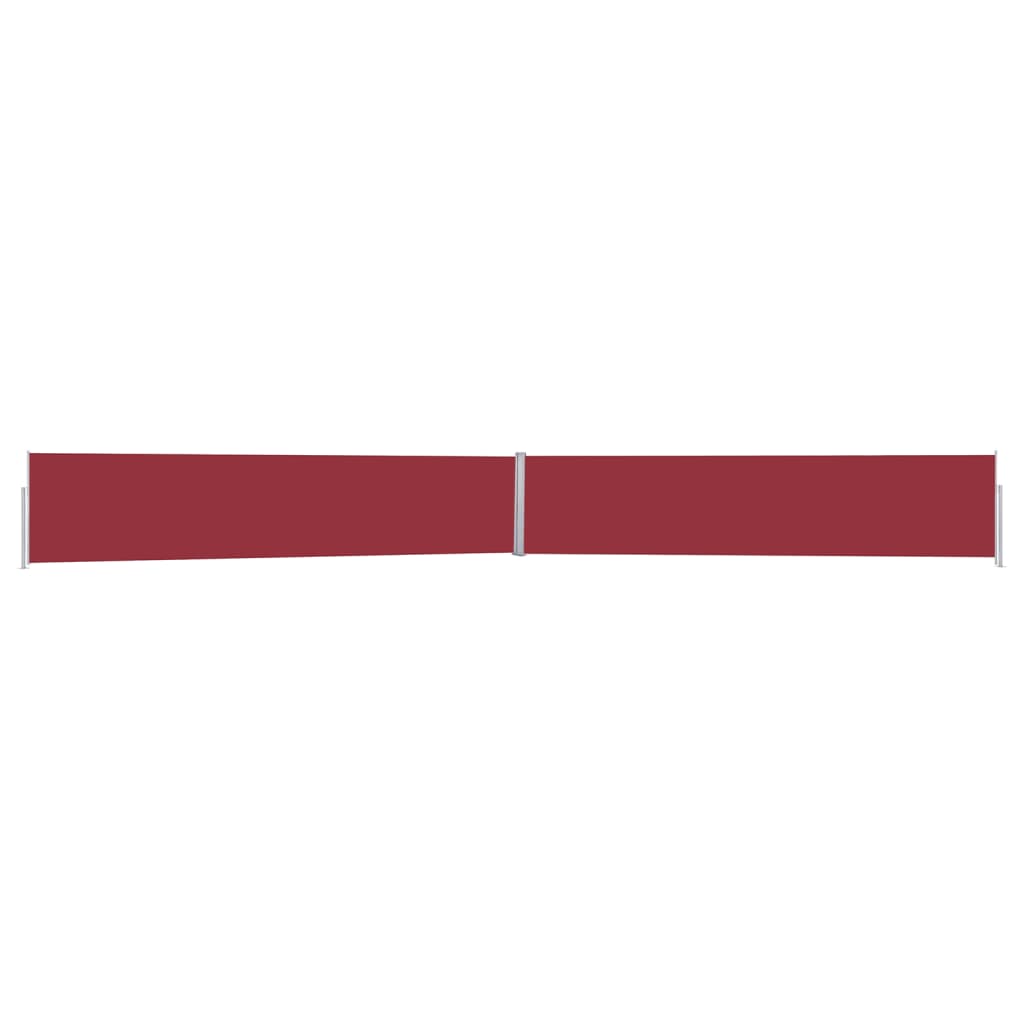 Paravent extérieur rétractable Rouge 140×1200 cm